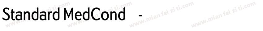 Standard MedCond字体字体转换